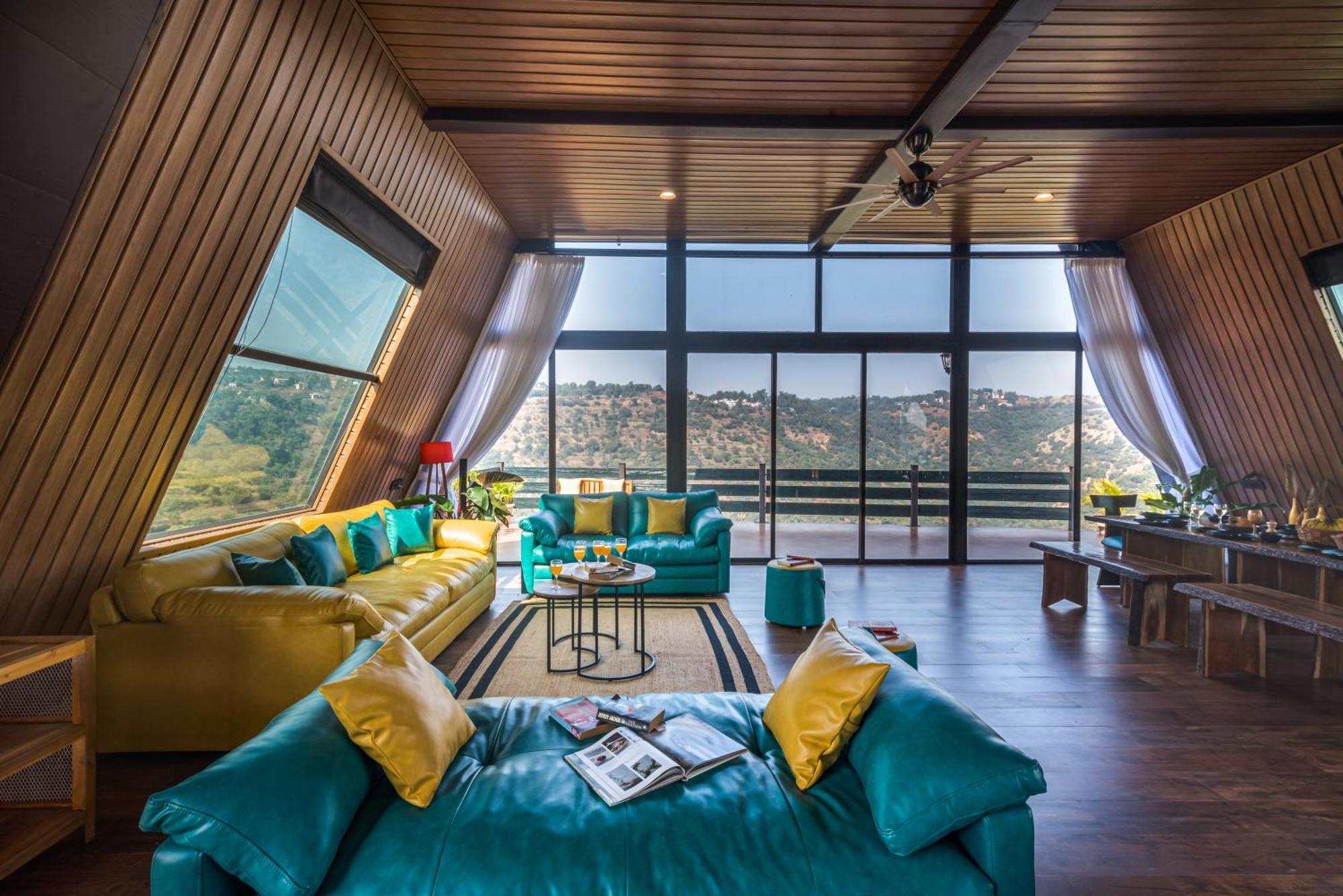 Saffronstays A Vantage, Panchgani - A Pyramid Shaped Unique Luxury Villa With Infinity Valley Views Exterior photo